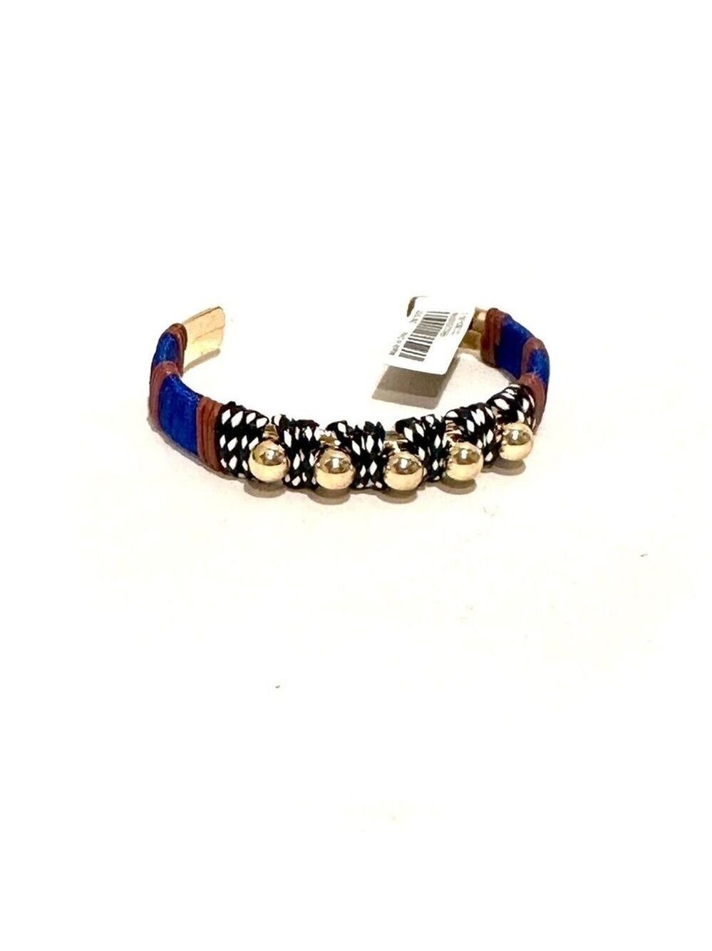 BANANA REPUBLIC Boho-Chic Woven Gold-Tone Cuff Bracelet | NWT